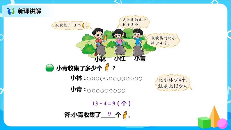 北师版小学数学一年级下册5.6《回收废品》课件教案05