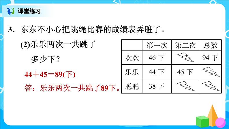 北师版小学数学一年级下册总复习4《100以内数的加减法解决问题》课件06