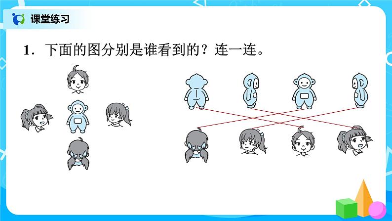 北师版小学数学一年级下册整理与复习3《观察物体、有趣的图形》课件02