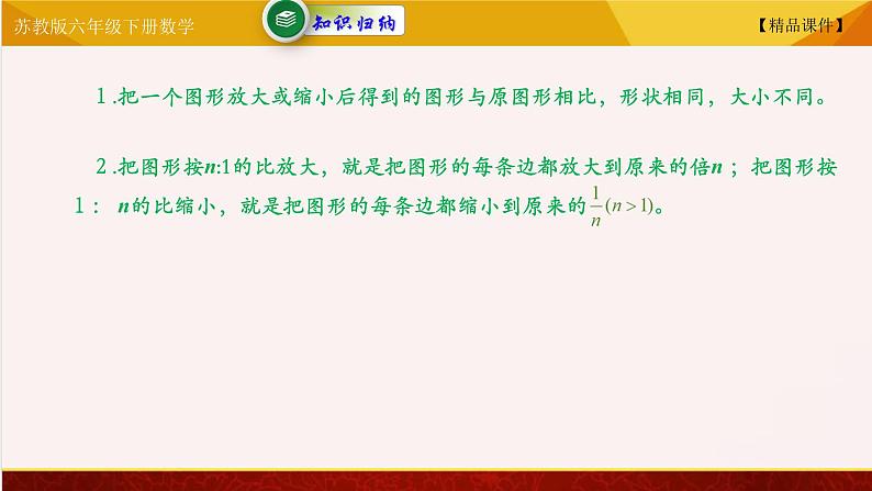 【精品课件】苏教版六年级下册数学 4.1 图形的放大与缩小06