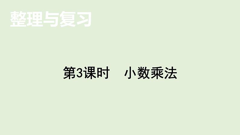 小学数学北师大版四年级下整理与复习    小数乘法  课件(共14张PPT)第1页