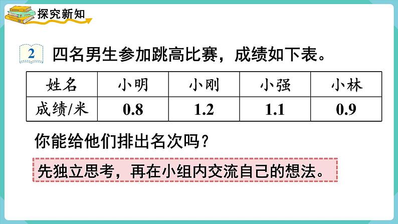 人教版数学三年级下册第七单元：第2课时  小数的大小比较课件PPT03