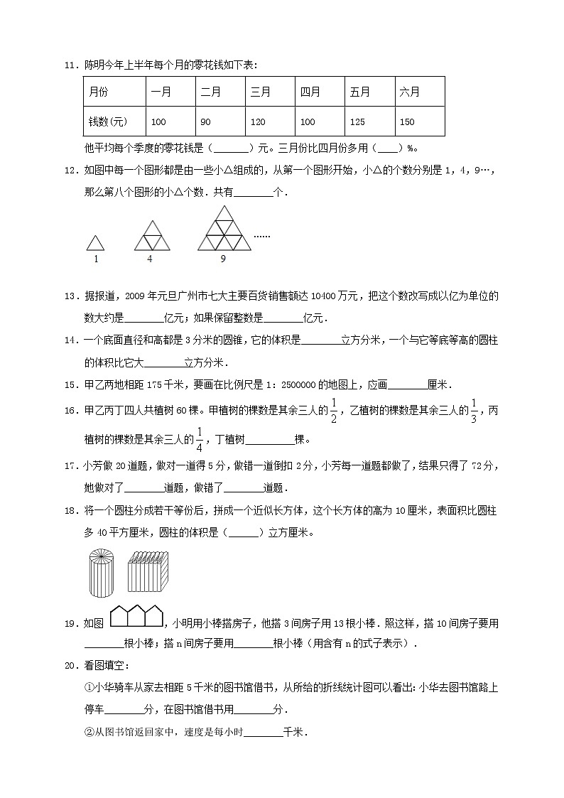 新苏教版小学数学六年级下册小升初全真模拟卷（一）含答案第2页