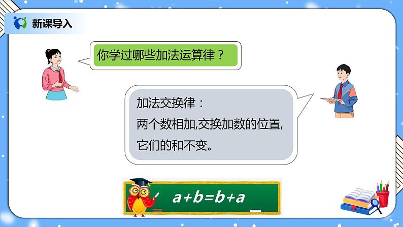 人教版小学数学五年级下册6.4《整数加法运算律推广到分数》PPT课件（送教案+练习）02