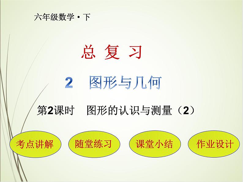 人教版数学六下总复习2.2  图形的认识与测量（2）ppt课件+教案+同步练习01
