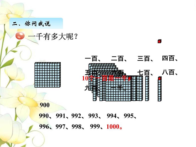 二.1千以内数的认识课件 青岛版(六三制)小学数学二下07