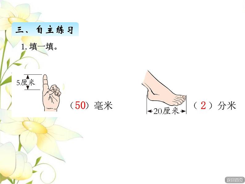 三.2长度单位换算课件 青岛版(六三制)小学数学二下05