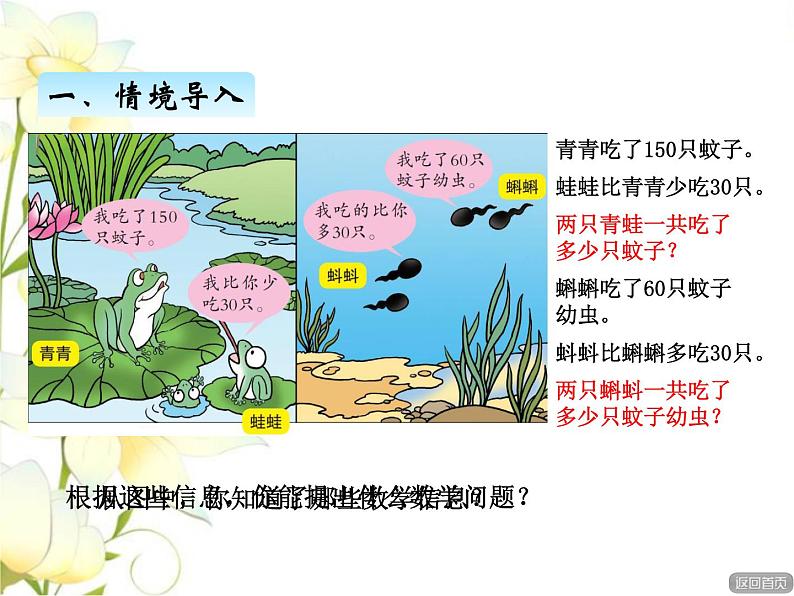 六.5解决两步计算的实际问题课件 青岛版(六三制)小学数学二下第2页