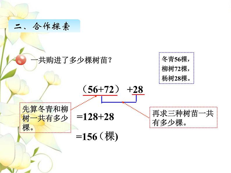 三.1加法运算律课件 青岛版(六三制)小学数学四下04