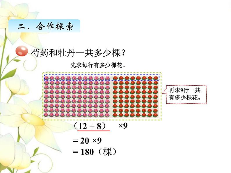 三.5乘法分配律 课件 青岛版(六三制)小学数学四下第4页