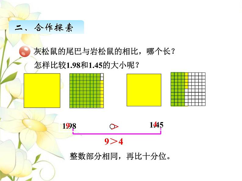 五.3小数大小的比较课件 青岛版(六三制)小学数学四下第4页