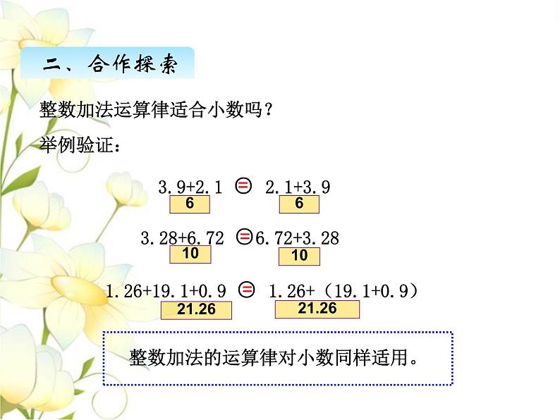 七.3小数加减简便计算课件 青岛版(六三制)小学数学四下第5页