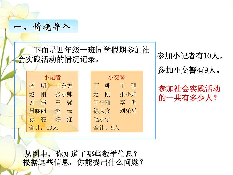 智慧广场——重叠问题课件 青岛版(六三制)小学数学四下第3页