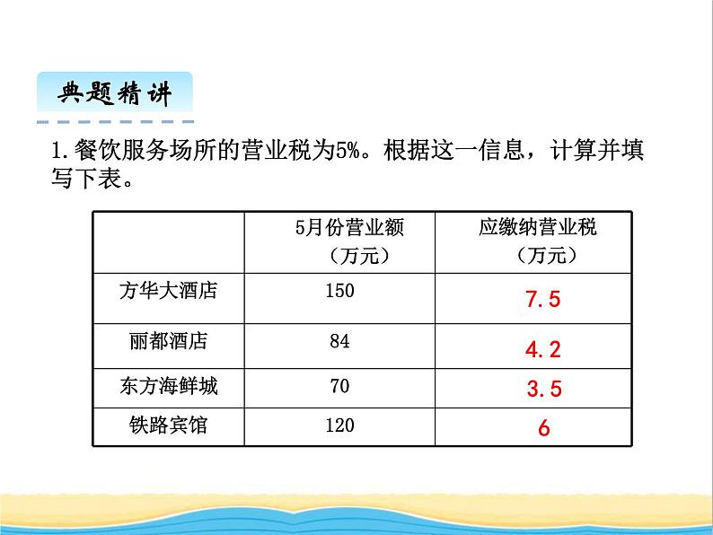 三. 3折扣.利息1 青岛版小学数学五下（五四制）课件第6页