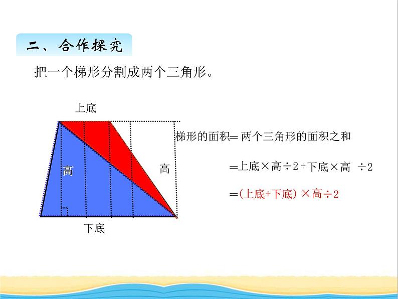 二.梯形面积教学 青岛版小学数学四下课件(五四制)04