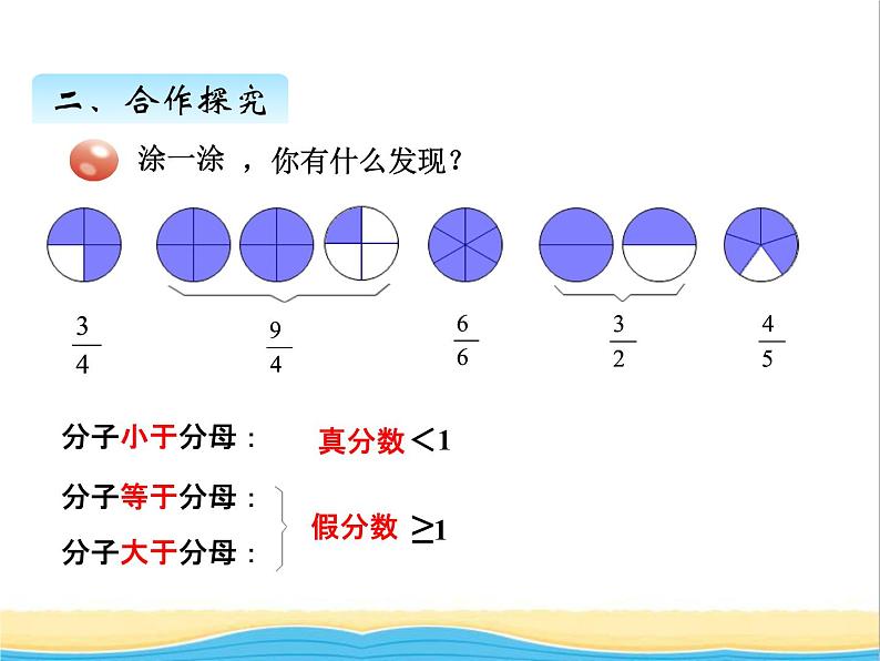 五.真分数与假分数 青岛版小学数学四下课件(五四制)05