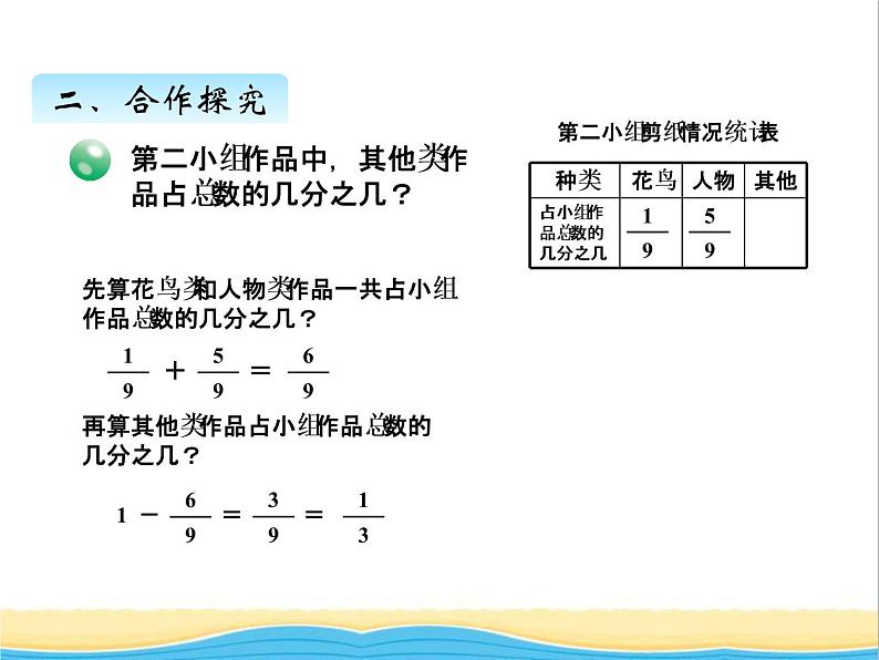 七.同分母分数连加连减 青岛版小学数学四下课件(五四制)第6页