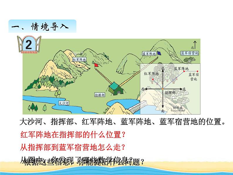 四.2根据方向和距离确定物体的位置课件 青岛版(六三制)小学数学五下02