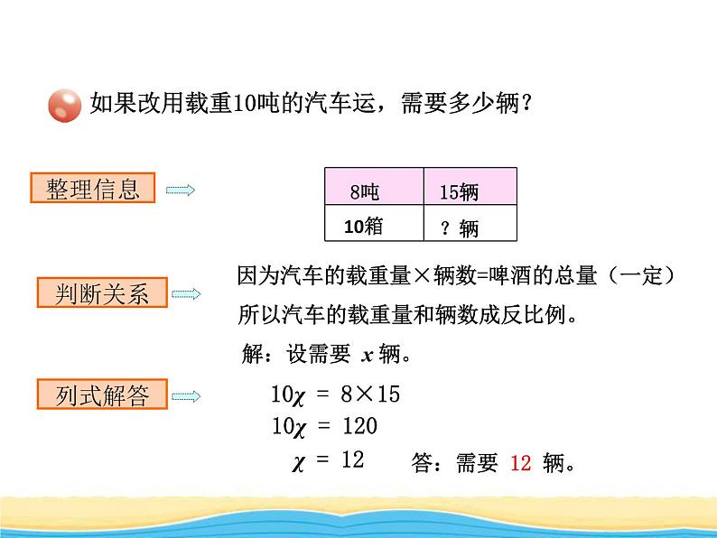 三.3用比例知识解决问题课件 青岛版(六三制)小学数学六下06