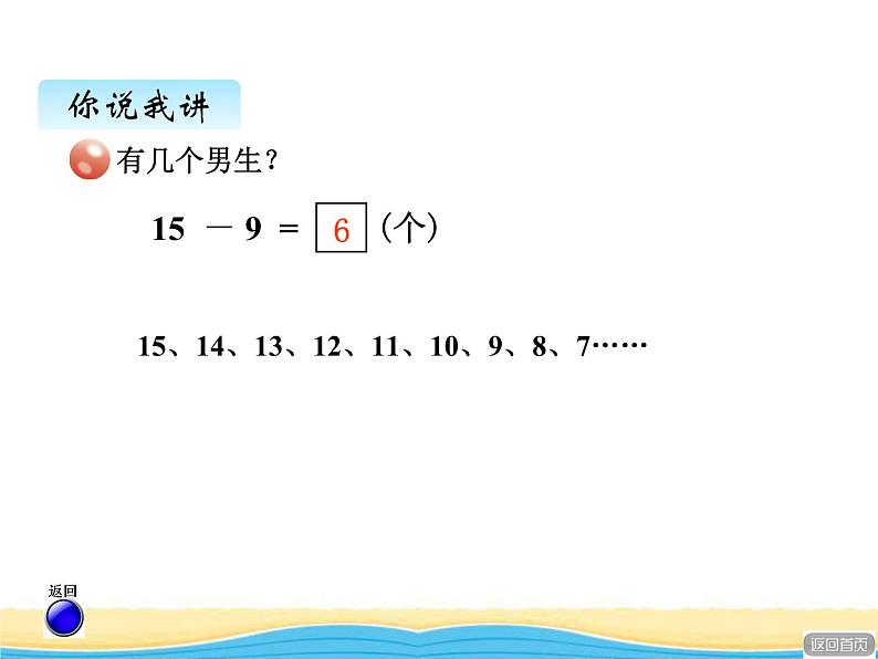 一.1十几减9课件 青岛版(六三制)小学数学一下第4页