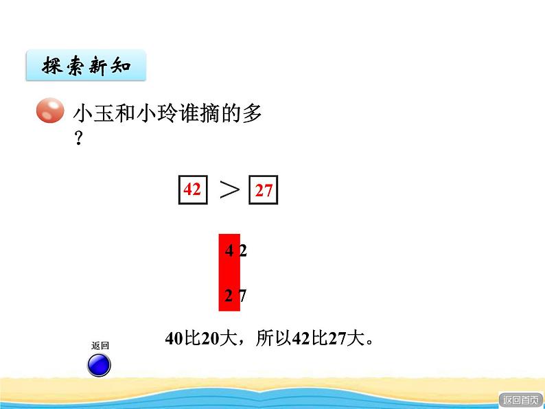 三.2 100以内数的大小比较课件 青岛版(六三制)小学数学一下05