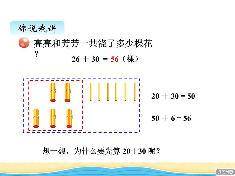 五.1两位数加一位数（不进位）.两位数加整十数课件 青岛版(六三制)小学数学一下08