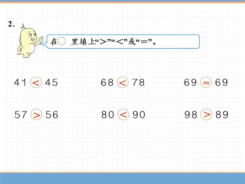 人教版数学一年级下第四单元 第5课时  比较大小课件PPT第6页