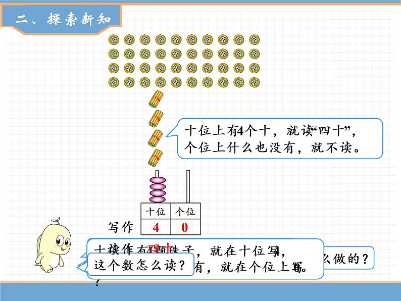 人教版数学一年级下第四单元 第3课时  读数和写数课件PPT第5页