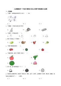 小学数学人教版一年级下册3. 分类与整理综合训练题