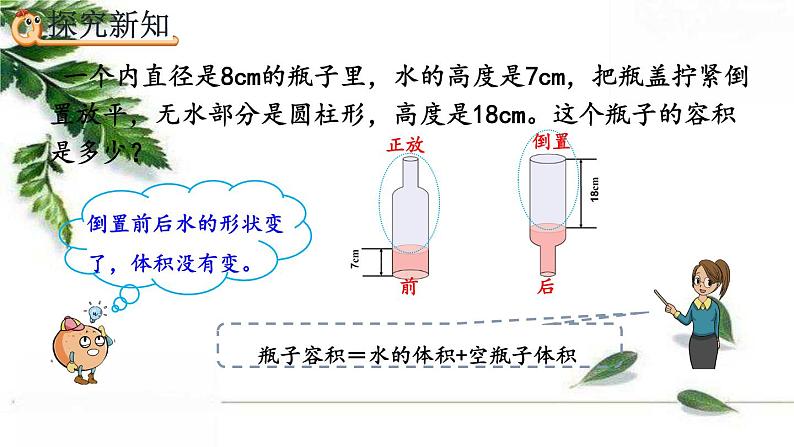 人教版数学六年级下册  利用圆柱的体积求不规则物体的体积 课件第6页