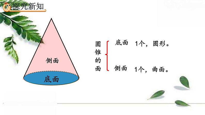 人教版数学六年级下册  圆锥的认识 课件05