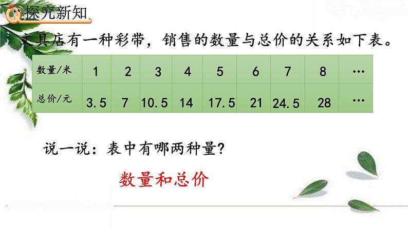 人教版数学六年级下册  正比例 课件04