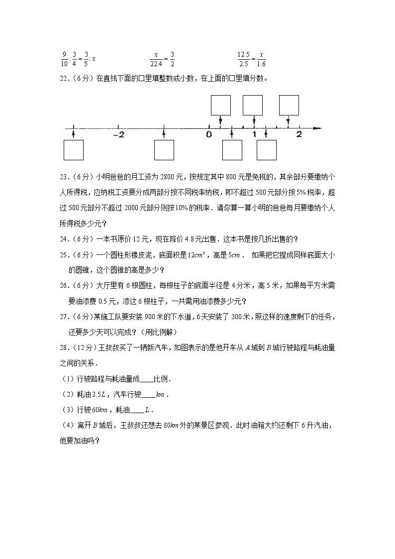 人教版小学数学六年级下册期中常考易错题汇编9第3页