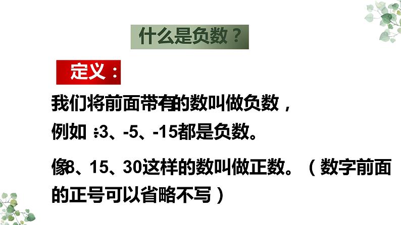 人教版六年级数学下册《负数》课件第8页