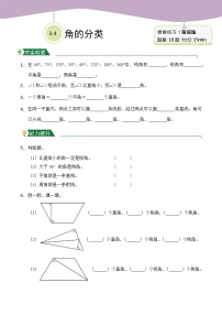 2020-2021学年角的分类达标测试