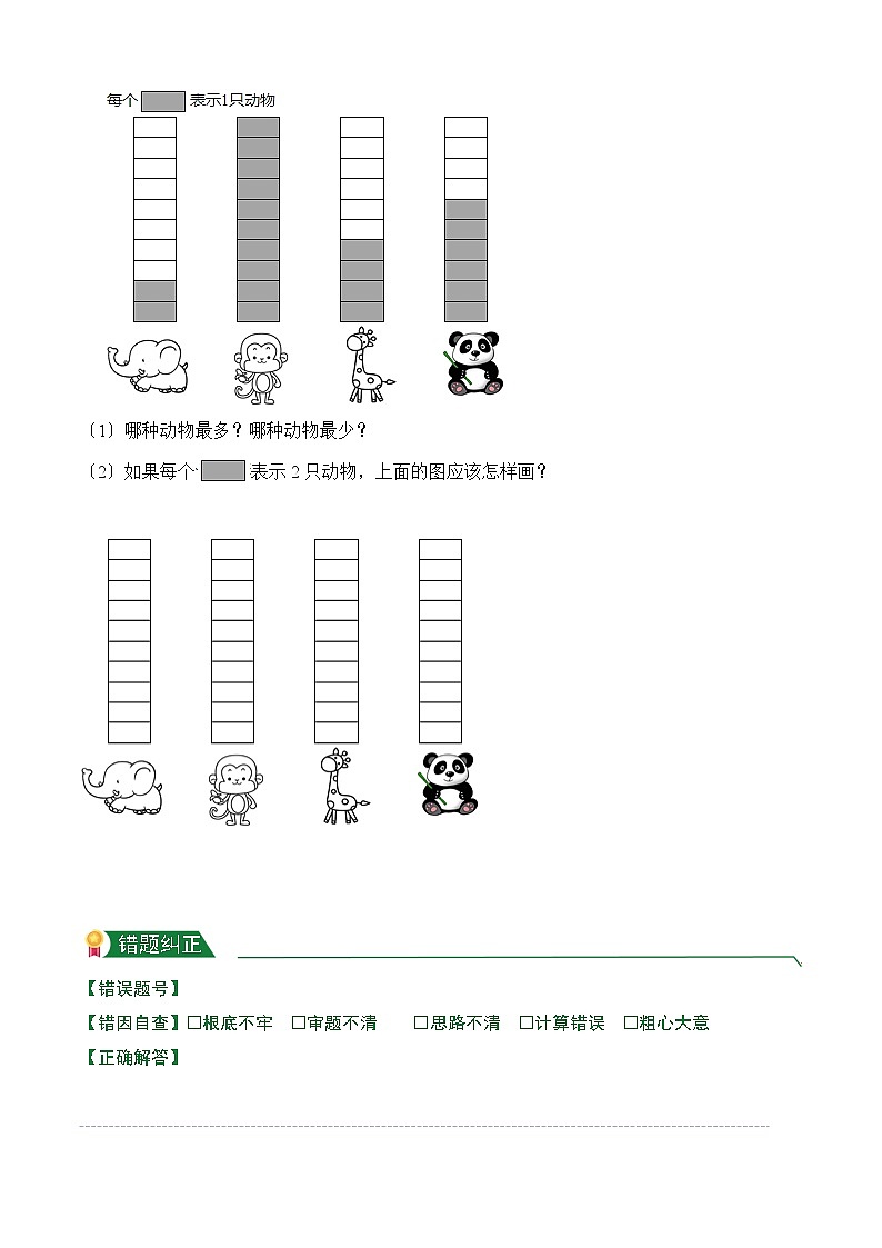 【小卷】第7章 条形统计图（课前预习）人教版数学四年级上册含答案03