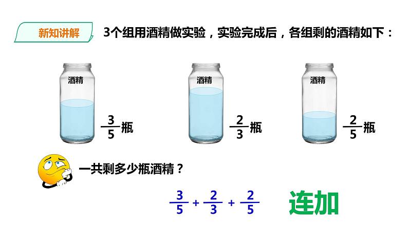 五年级下册数学课件-第4单元第2课时 分数加减混合运算   西师大版（2014秋）(共26张PPT)第4页