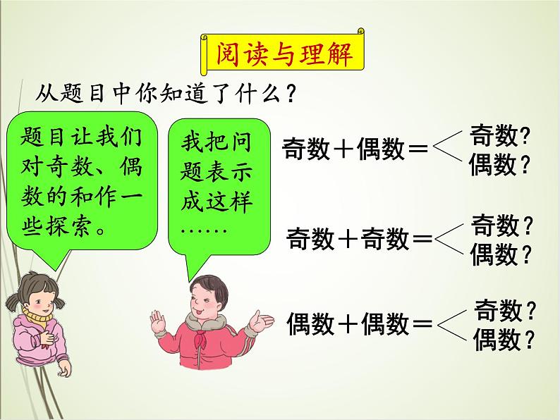 人教版数学五下2.3.2 两数之和的奇偶性（课件）第7页