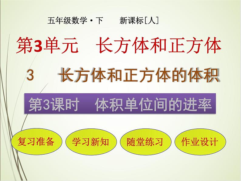 人教版数学六下3.3.3 体积单位间的进率（课件）第1页