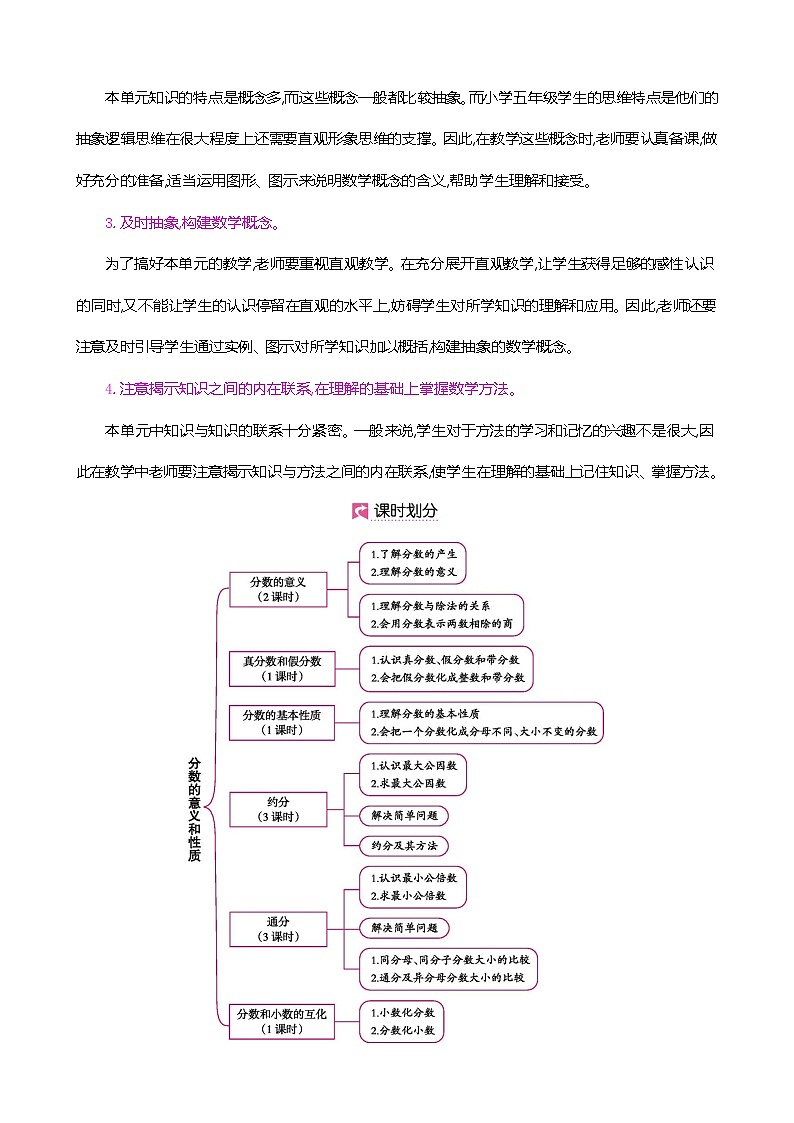 人教版数学五下4.1.1 分数的产生、分数的意义（教案）第3页