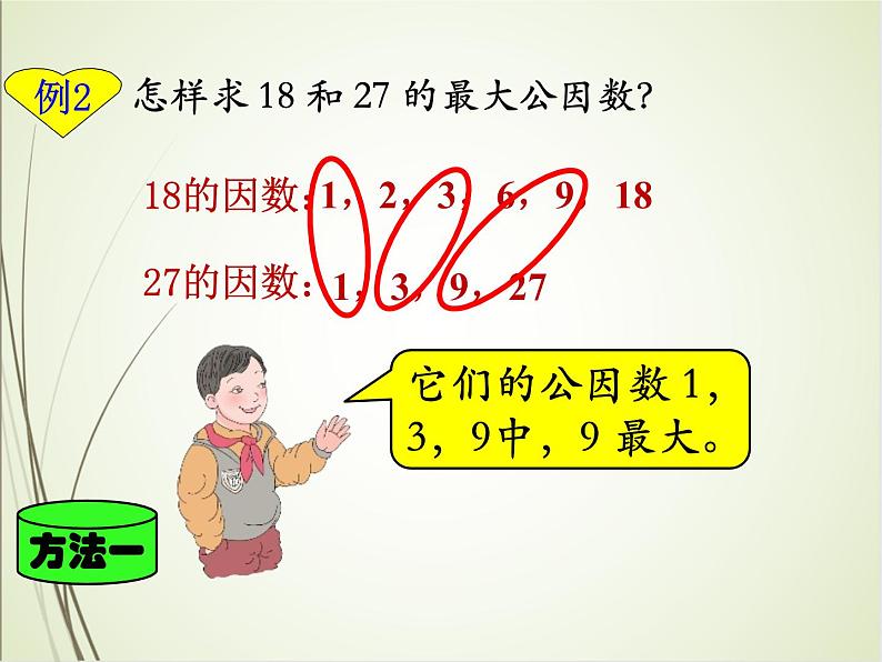 人教版数学五下4.4.1 最大公因数ppt课件+教案+同步练习07