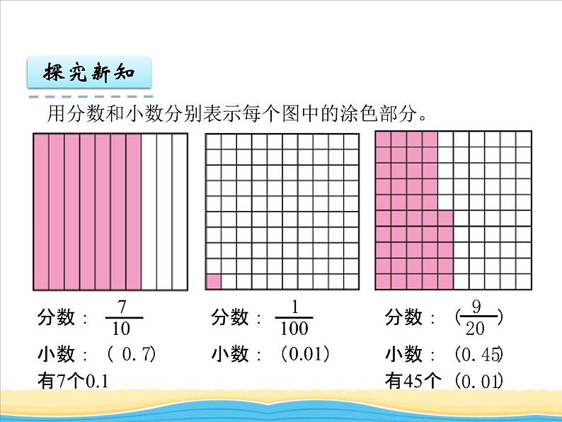 五.第1课时小数的意义课件 西师版小学数学四下04