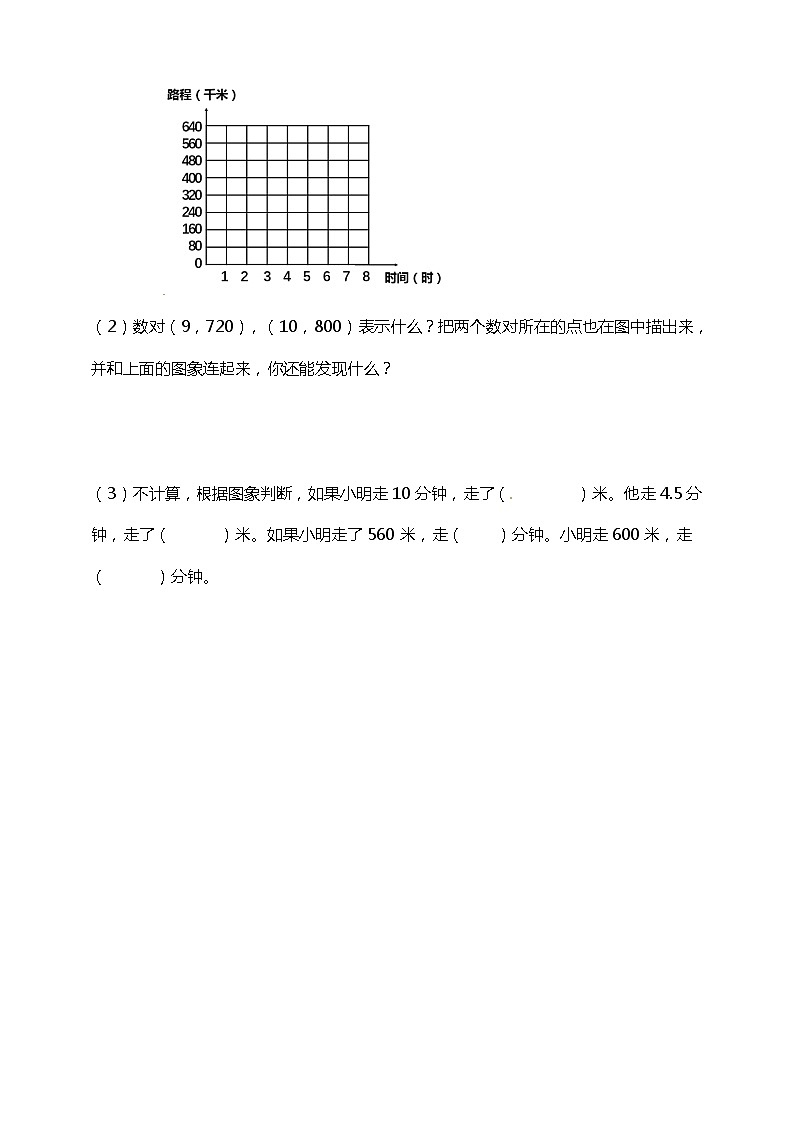 六年级下册数学练习-第三单元第三课时正比例的图像    西师大版（2014秋）（含答案）03