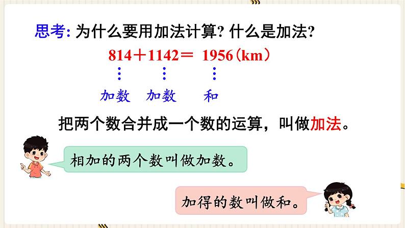 人教版数学四年级下册第一单元：第1课时  加、减法的意义和各部分间的关系课件PPT06