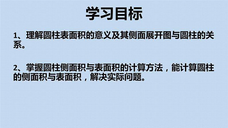 3.1.2圆柱的表面积 人教版数学六年级下册 课件第2页