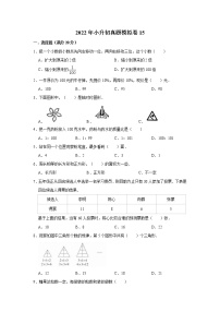 2022年小升初真题模拟卷15（word版，含答案）