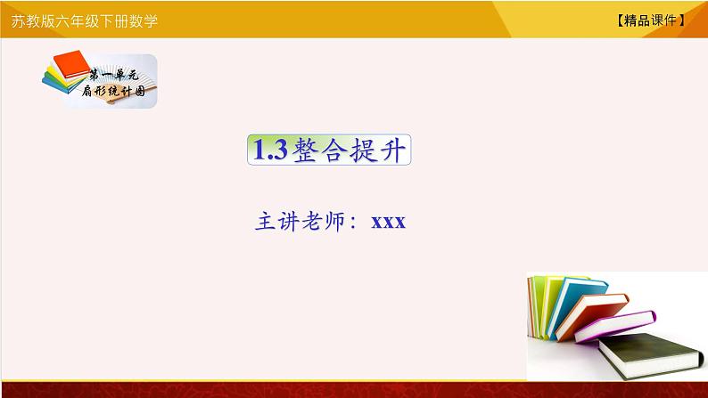 【精品课件】苏教版六年级下册数学 1.3整合提升 单元复习01