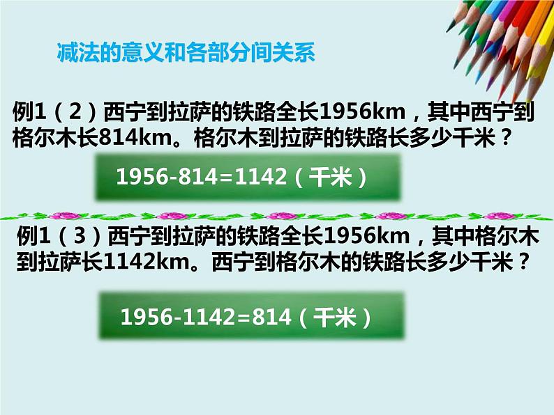 人教版数学四年级下册第一单元第一课时《加减法的意义和各部分的关系》课件第4页