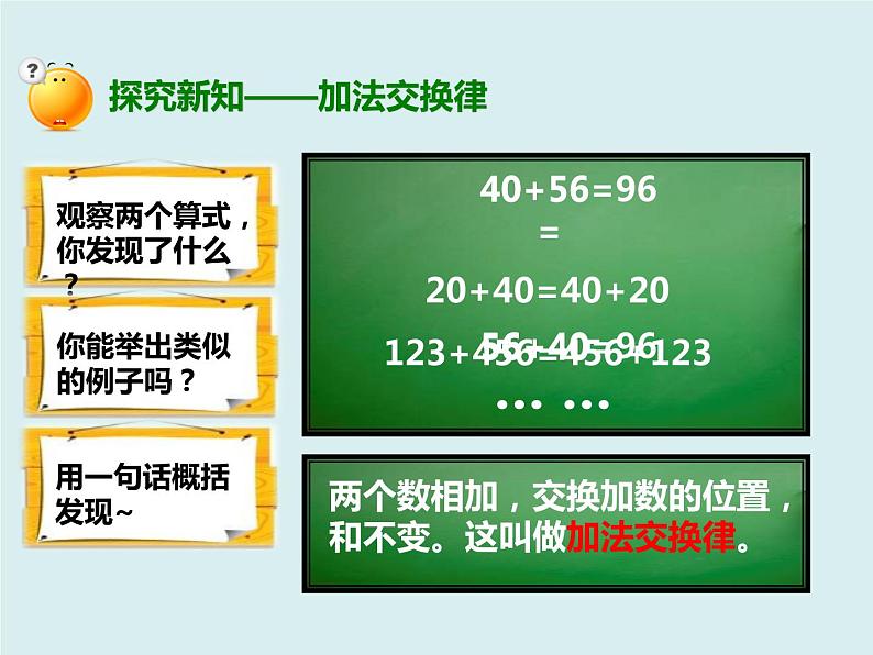 人教版数学四年级下册第二单元《加法交换律、加法结合律》课件第4页