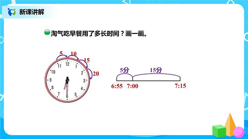 北师版小学数学二年级下册7.3《淘气的作息时间》课件+教案05